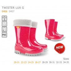 от 19 Euro! Размери 20до35 номер, WATERPROOF, ВОДО-УСТОЙЧИВИ, DEMAR Бебешки и Детски LUX гумени ботуши с  Подвижна Топла Подплата ,  0406-0407-G, РОЗОВ БРОКАТ. 